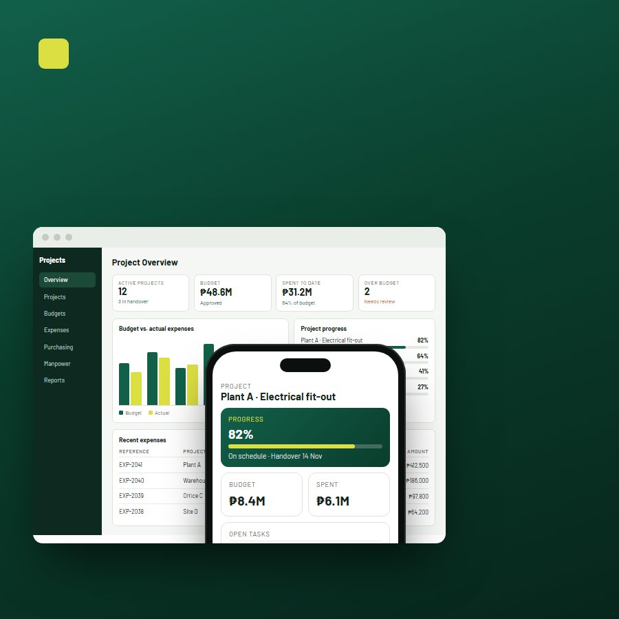 Foxcon Total Solutions · Project Control Dashboard